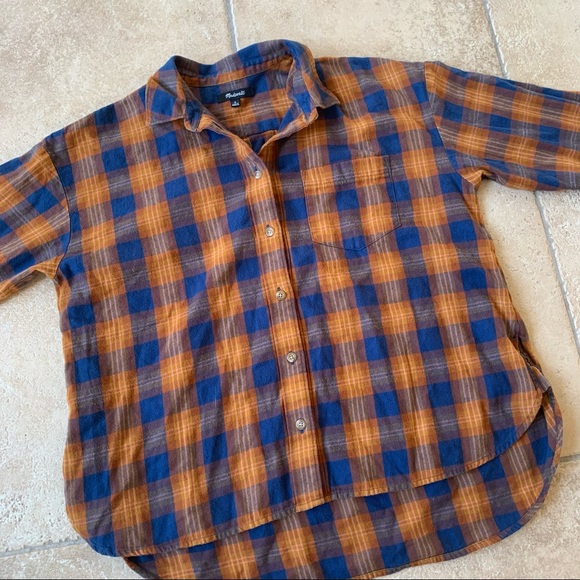 Madewell Flannel Westward Shirt in Ardan Plaid Button Front Long sleeve Shirt M - Picture 7 of 12